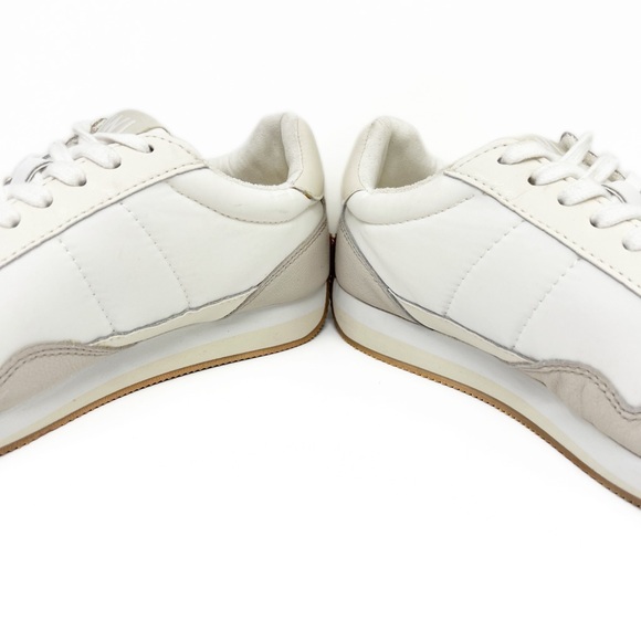 Madewell League Washed Nubuck Leather Sneakers in Cloud Linen - Picture 7 of 12